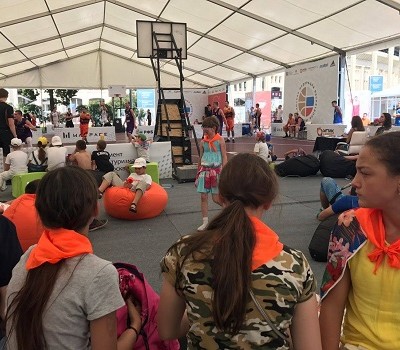 Дети из «Московской смены» посетили фестиваль «Экспо-баскет»